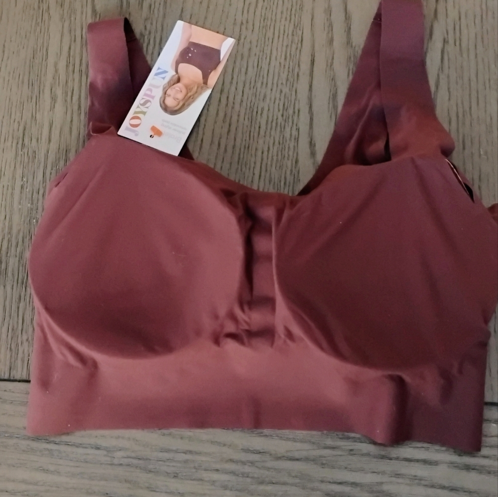 Women's Wirefree Bonded Longline Squareneck Bra   Various Sizes   NWT Brown - Picture 9 of 13
